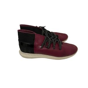 Under Armour Veloce Maroon Black Mid Top Chukka Boots Sneakers Mens Size 11